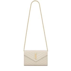 생로랑 숄더백 377828BOW01 9207 White