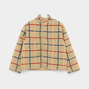 보보쇼즈 컬러 스트라이프 쉽스킨 여아 자켓 B225AC120 251