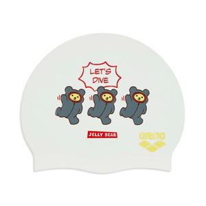 [아레나] 젤리베어 다이브 실리콘수모 A5AC1AC86WHT-IDG