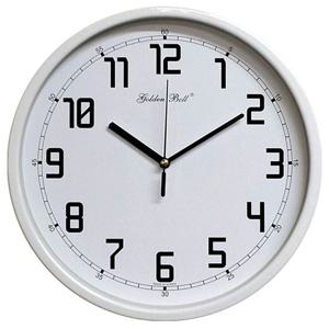 GB4514 무소음 메탈 유아동 교육용 벽시계 화이트30cm 메탈시계 학습용시계 교육용시계 벽시계 유아동시계