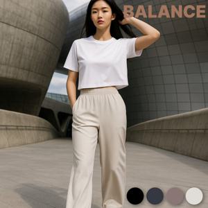 [탑텐밸런스] MBG5PT2259 여성 수퍼 스트레치 와이드 팬츠 사계절 뛰어난 신축성