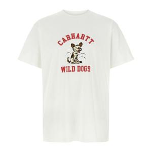 칼하트윕 와일드 독 프론트 프린트 크루넥 티셔츠 I035450 02XX