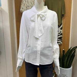 클리지 DP01 라인 리본 셔츠 블라우스 CP7WBL06