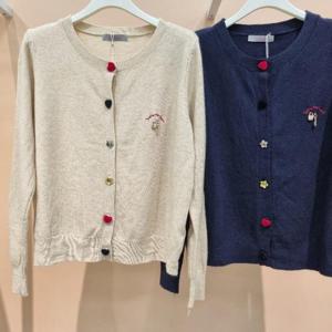 라티움 HC34 부드러운 단추포인트 짧은숏니트가디건 T2533cd04