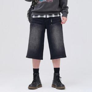 체이스컬트 동백01 공용 버뮤다 와이드데님 EERU2332