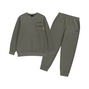 [내셔널지오그래픽키즈]K254UPB910 맨투맨 상하 SET (기모) ASH BROWN