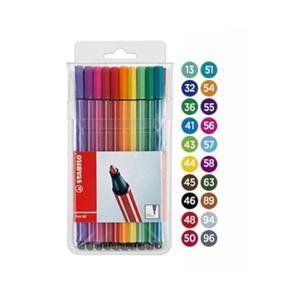 스타빌로 펜육팔 Pen68 칼라 20색 사인펜 PL세트 수성펜 사인펜 스타빌로 볼펜 샤프 보드마카