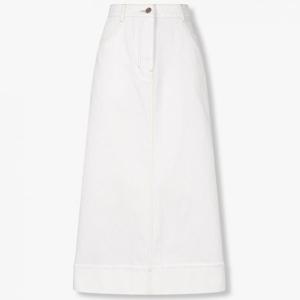 톰보이  화이트 데님 롱 스커트 (9105362143)