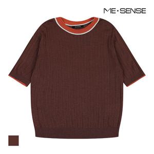 [미센스][미센스] 6부소매 골지니트_MB38KNM602Z (P003350298)