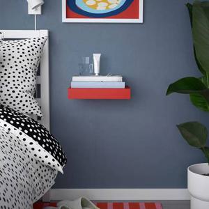 이케아 라크 벽선반 레드 30x26x5cm 걸이 받침 브라켓