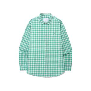 커버낫긴팔티 JQS CO2401SH08-GN 깅엄 체크 셔츠 그린