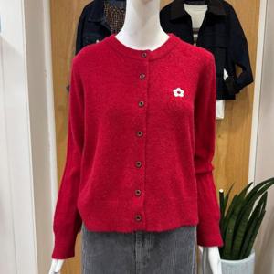 클리지 DP01 라운드넥 플라워 니트 가디건 CP8WKC01