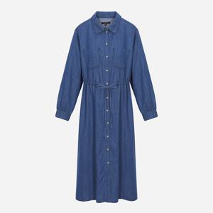 [써스데이아일랜드]인디고 데님 풀오픈 원피스 T256MOP322W