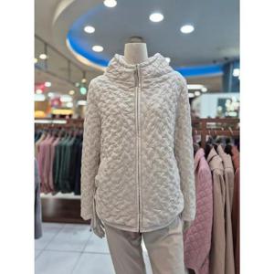 포라리 세이브존05 아이보리 블룸 터틀넥 패딩 자켓 SB44071