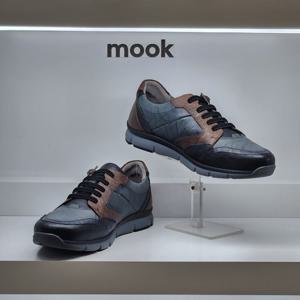 [무크]남성 칼라 콤비 밴드형 스니커즈 212257 EB HGYG2SD