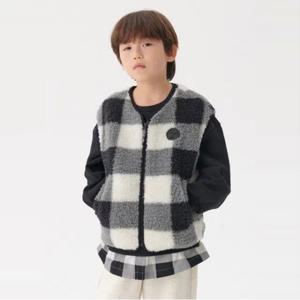 [휠라 키즈]어반 체크 보아 조끼 (FK2VTF4501X_BLK)
