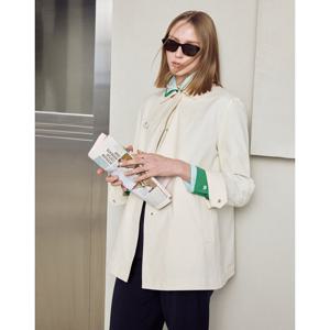 헤지스 여성 25SS아이보리 하프 코트 HSCO5BP11IV