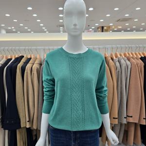 [숲]꽈배기 포인트 라운드 니트 OSB9LK32 66