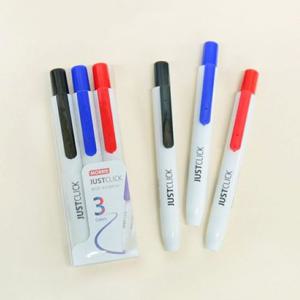 모리스 저스트클릭 화이트보드마카 M 3색 세트 모리스 저스트클릭 화이트보드마카 세트 매직 필기도구 문구 사무용품 생활 건강