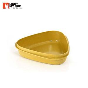 도시락통 바이오 플라스틱 볼 옐로우 1P 캠핑 식기 접시 그릇