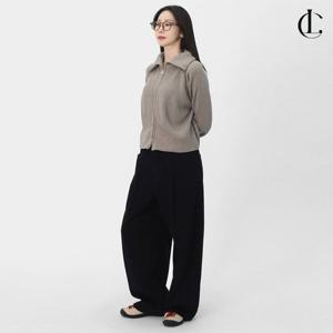 엘케이트 여자 겨울 소프트하이브 골지 하이넥 니트 투웨이 집업 가디건 LCR124