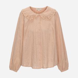 [써스데이아일랜드]빅카라 레이스자수 블라우스 T256MBL170W