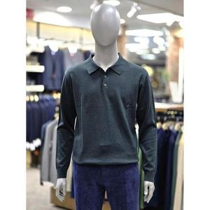 런던포그 세이브존04 다크그린 플레인 솔리드 카라니트 LNFNA457