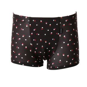 [비너스 란제리] 편안한 착용감 폴리스판 블랙 하트나염 드로즈 VMP7286TBK