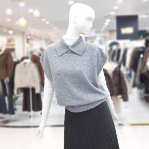 abfz sh06 카라 폴라넥 루즈 베스트 니트 SLBHA1W46A