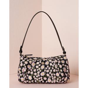 [쇼핑백동봉][CHELSEA] 핑크 플라워 패턴 원단 미니 숄더 겸 크로스백DCBA6E500