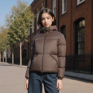 내셔널지오그래픽 N254UDW902 타이라 후드 덕다운 점퍼 BROWN