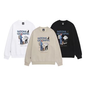 내셔널지오그래픽 N254USW901 트레져 컨셉 크루 그래픽 기모 맨투맨 3종택 1