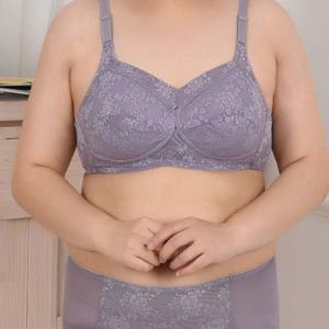 여성스런 자수레이스 X-UP 노와이어 빅사이즈 A컵브라