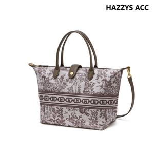 시그니처 H 뜨왈 브라운 토트겸 숄더백M HIBA6E641W2