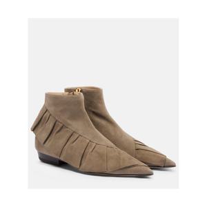 JW앤더슨 러플 스웨이드 앵클 부츠 P01143794