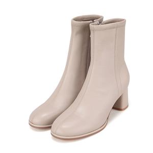 [바바라(슈즈)]양가죽 라운드 여성 앵클부츠_BBI873BE