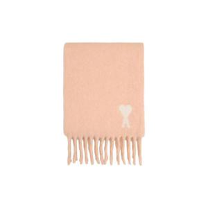 아미 빅 하트 로고 알파카 오버사이즈 머플러 파우더 화이트 USF673-AW0004-680