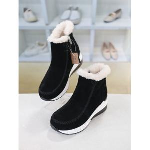 [블리아르]퍼안감 소가죽 통굽 앵클 부츠 6cm BLMD501040-1