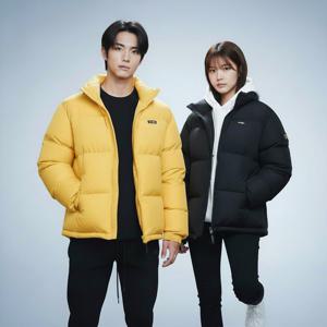 내셔널지오그래픽 남여공용 레이만 다운 숏패딩 N244UDW110