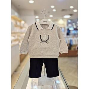 아가방 세이브존03 아가방 젤로 카라 맨투맨 상하세트 AG01T123006A