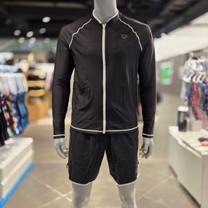 [아레나] 웨이비 레귤러핏 남성 레시가드반바지셋트 A6BM1PC01BLK-IDG