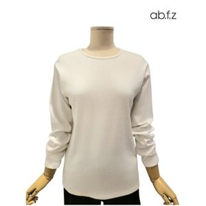 [에이비에프지]기모 솔리드 라운드넥 긴팔 면 티셔츠 APA1HK37A