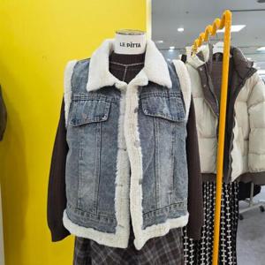 르피타 DP01 데님퍼조끼 L254BVOB51