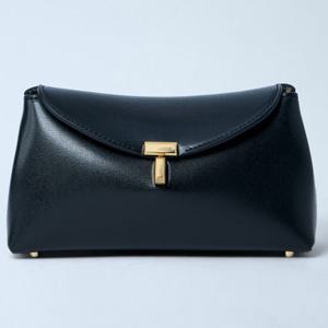 26 SS 토템 Mini T Lock 미니 티락 텍스처 레더 플랩 클러치백 블랙 261 WAL0085 LE0