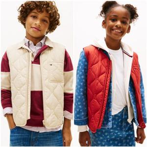 [타미힐피거칠드런] 지퍼 퀼팅 베스트 2종 (T42G0QVT310BT1) T42G0QVT310BT3