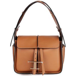 [오늘발송] 토즈 숄더백 T 타임리스 메신저 브라운 XBWTSBY0100