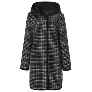 [조순희]울블랜드 블랙 라인 체크 코트(FMWC439)