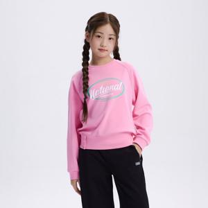 [내셔널지오그래픽키즈]K261GSW920 여아 그래픽 맨투맨 D/PINK