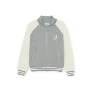 MLB  (3AKCV0161-09MGS) 공용 바시티 컬러배색 숄카라 가디건