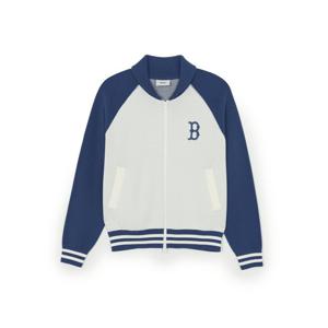 MLB  (3AKCV0161-43CRS) 공용 바시티 컬러배색 숄카라 가디건